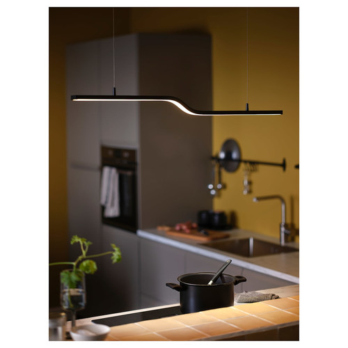 PILSKOTT LED pendant lamp, smart black