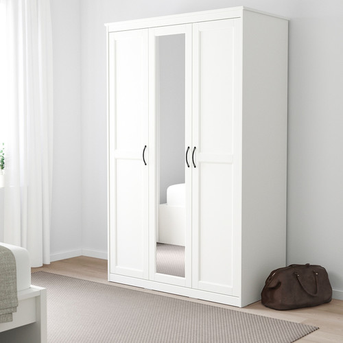 SONGESAND Wardrobe, white, 120x60x191 cm