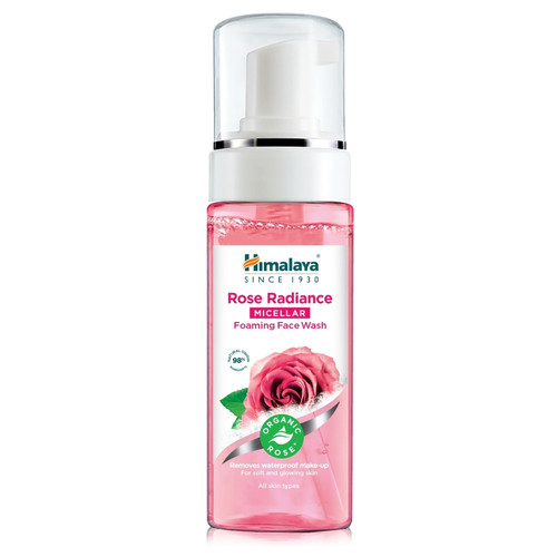 HIMALAYA Rose Radiance Micellar Foaming Face Wash 98% Natural 150ml