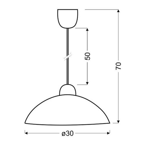 Pendant Lamp Lakonia 1 x 60W E27, white