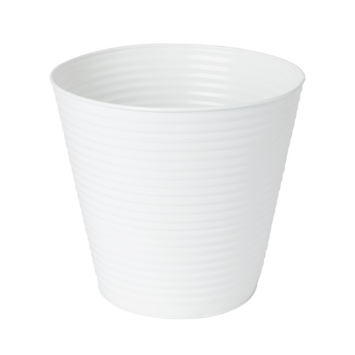 Plant Pot GoodHome 24 cm, steel, white