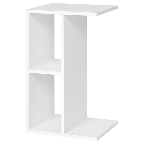 BRUKSVARA Side table, white, 61x30 cm