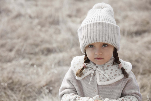 Elodie Details Wool Beanie Creamy White 1-2 years