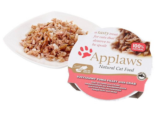 Applaws Natural Cat Food Tuna with Crab in Broth Pot 60g