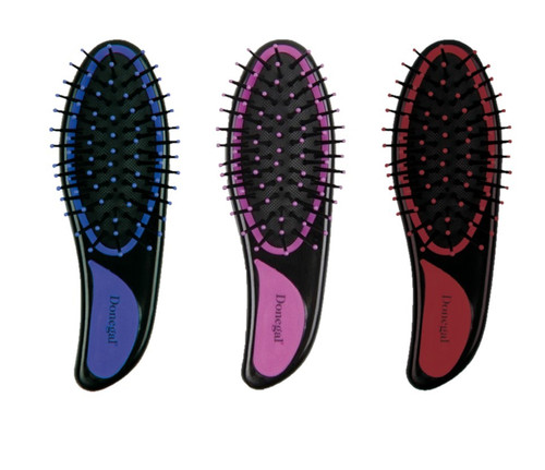 Mini Cushion Hair Brush, assorted colours