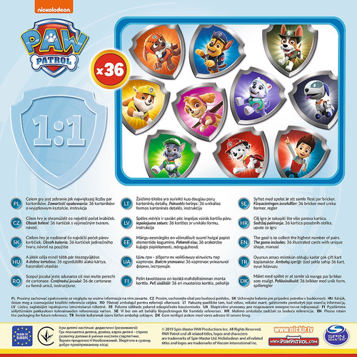 Trefl Memos Memory Game Paw Patrol 3+