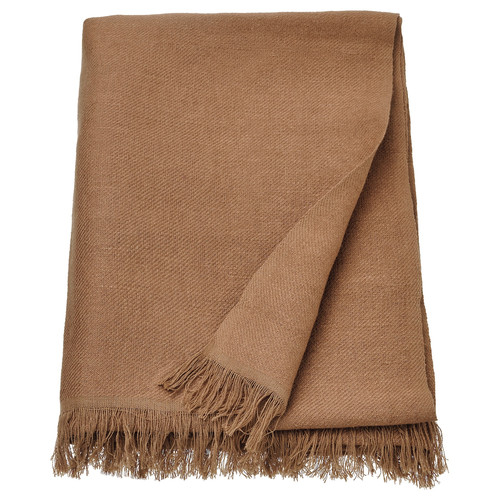 DYTÅG Throw, light brown, 130x170 cm