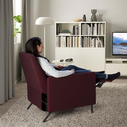 GISTAD Recliner, Idekulla dark red