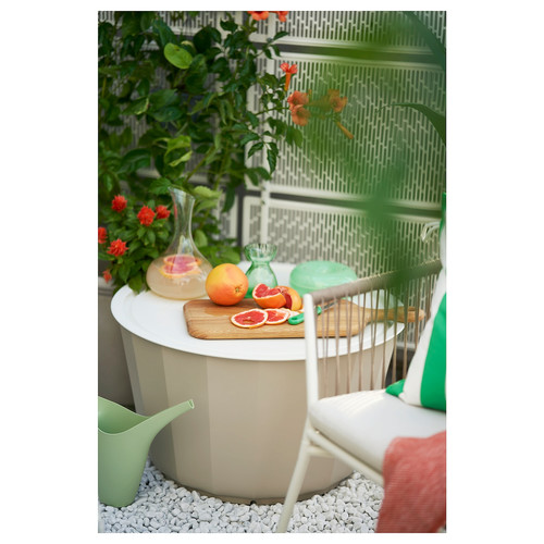 LÅGASKÄR Coffee table, outdoor, beige