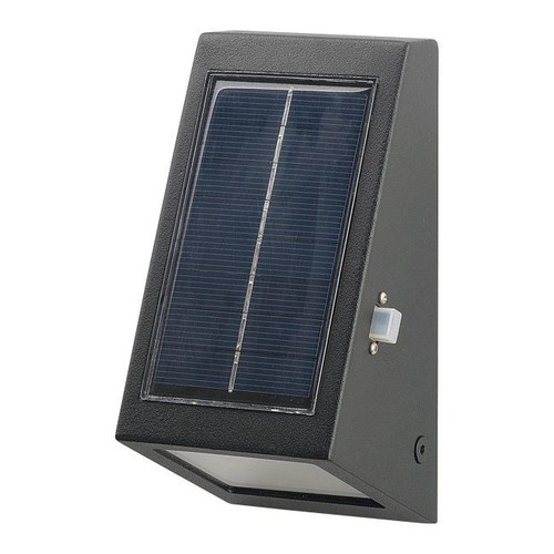 GoodHome Solar Wall Lamp Plevna 10 lm 5000 K, black