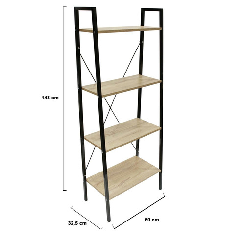 Shelving Unit Cilyan L, black