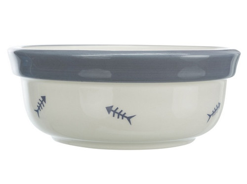 Trixie Stand with Ceramic Bowls for Cats 2x 0.3l, random colours