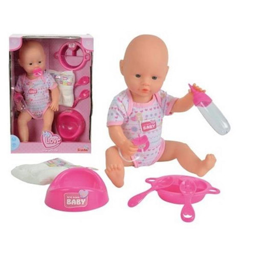 New Born Baby Baby Doll 38cm with Accessories 3+