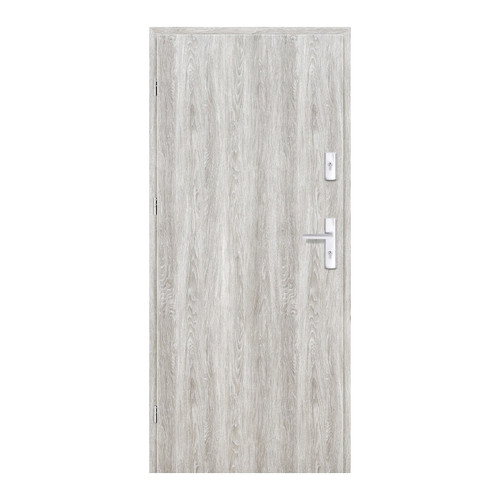 Flat Entrance Door Ateron 80, left, grey oak