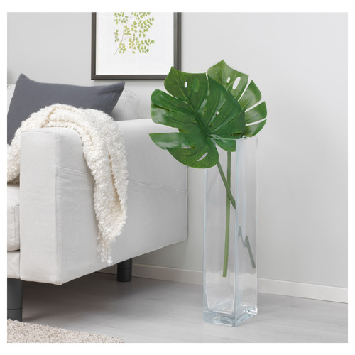 SMYCKA Artificial leaf, monstera, green, 80 cm