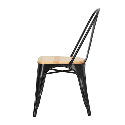 Chair Paris Wood, black, pine natural