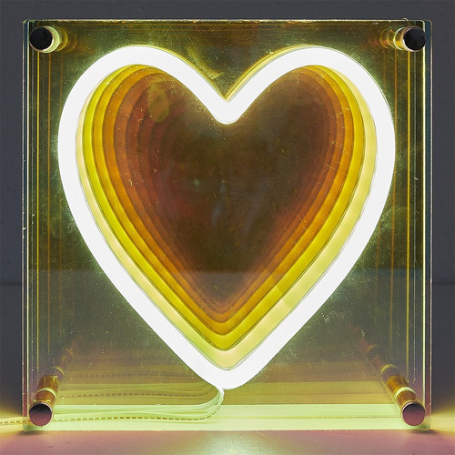 LED Lamp Heart, neon effect