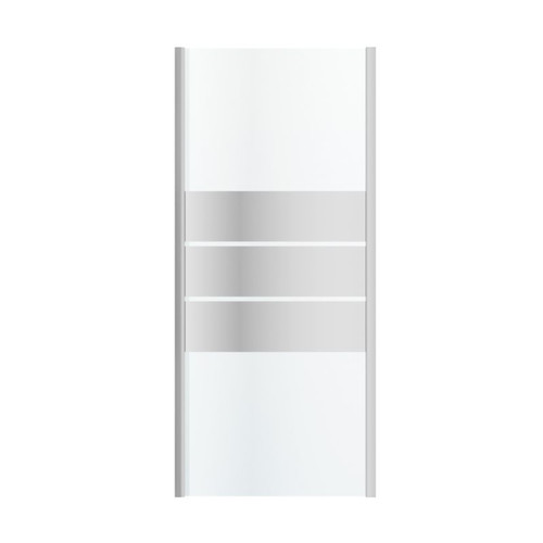 GoodHome Shower Panel Beloya 90 cm, chrome/mirror glass