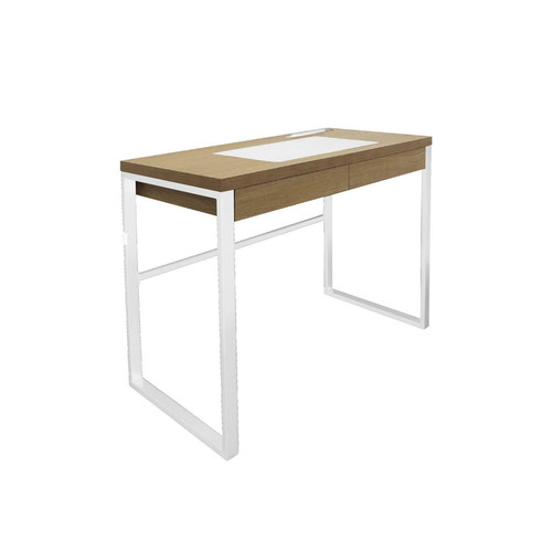 Desk Dolem Industrial, oak/white