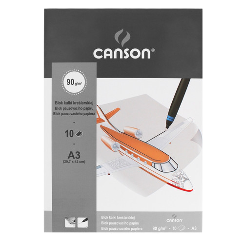 Canson Translucent Paper Pad A3 90g 10 Sheets