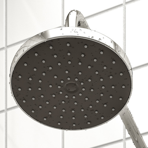 BROGRUND Head/handshower kit with diverter, chrome-plated