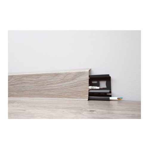 Arbiton PVC Skirting Board Indo 12, dark oak