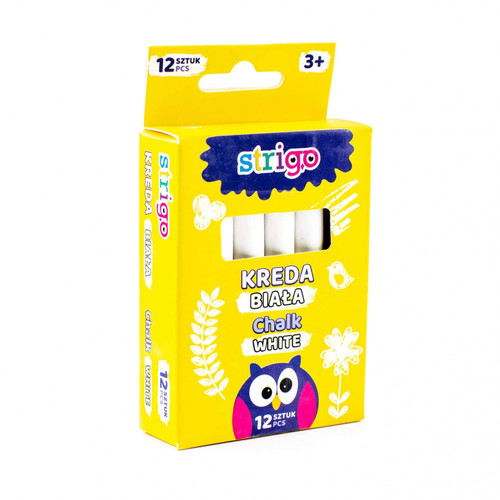 School Chalk 12pcs, white