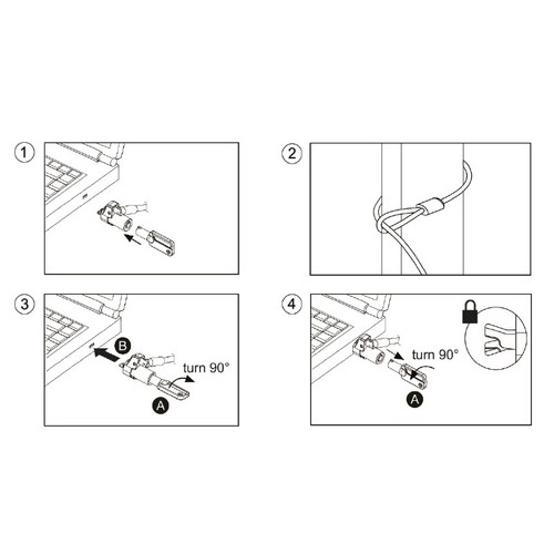 LogiLink Notebook Security Noble lock