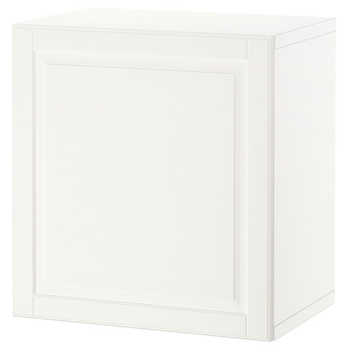BESTÅ Wall-mounted cabinet combination, white/Smeviken white, 60x42x64 cm