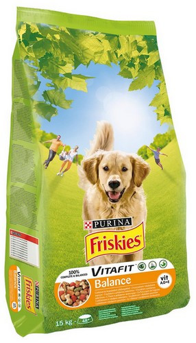 Friskies Dog Food Adult Balance Chicken & Vegetables 15kg