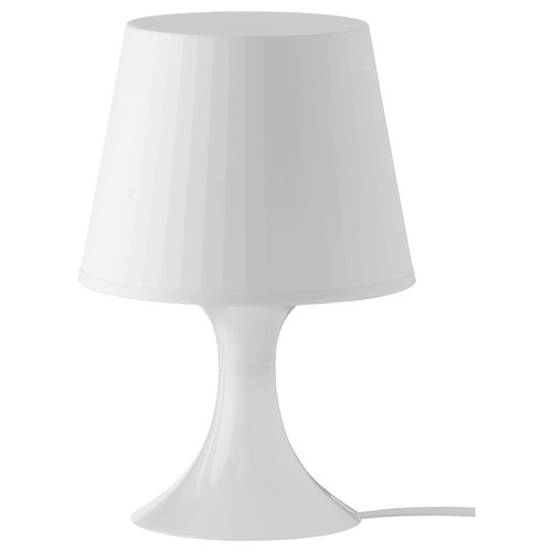 LAMPAN Table lamp, white, 29 cm