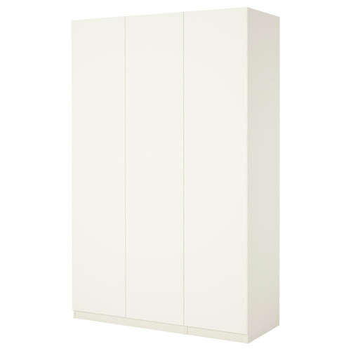 PAX Wardrobe, white, Forsand Ballstad white, 150x60x236 cm