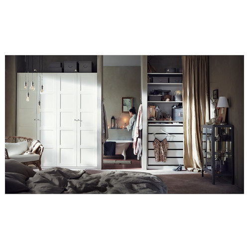 PAX Wardrobe, white, 150x58x236 cm