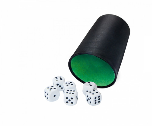 Dice Cup & 6 Dice Set 3+