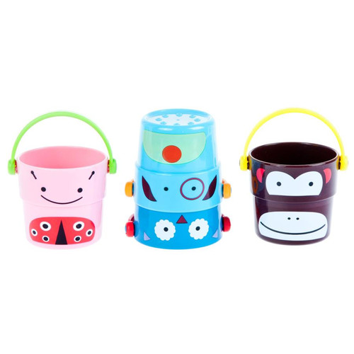 Bam Bam Stack & Pour Buckets Bath Toy 4pcs 6m+