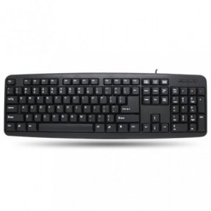 Techly Wired Keyboard 104 keys, USB US Layout, black