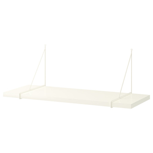 BERGSHULT / PERSHULT Wall shelf, white, white, 80x30 cm