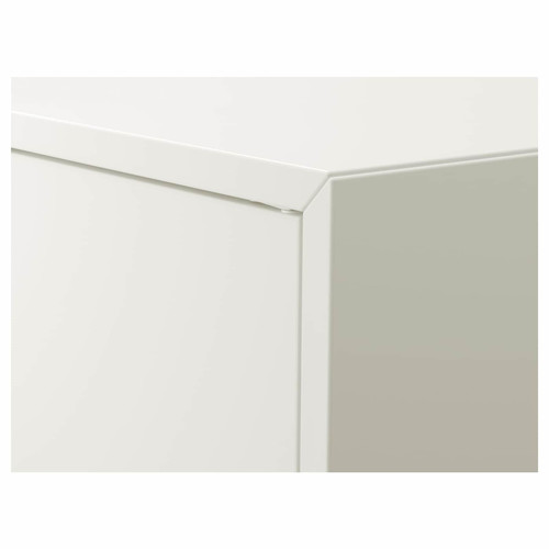 EKET Cabinet w 2 doors and 1 shelf, white, 70x35x70 cm