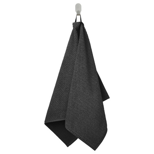 GULVIAL Hand towel, black, 50x100 cm