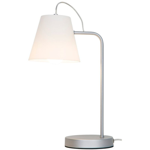 GoodHome Table Lamp Syenite E27, silver