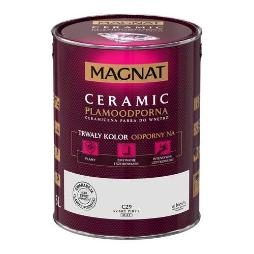Magnat Ceramic Interior Ceramic Paint Stain-resistant 5l, grey pyrite