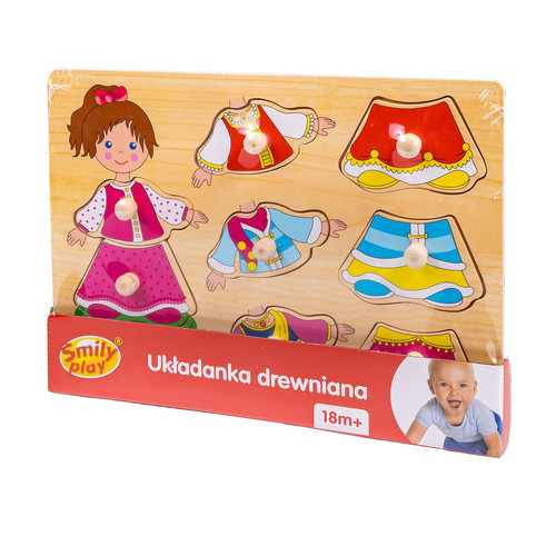 Smily Play Wooden Puzzle Dreess up 18m+