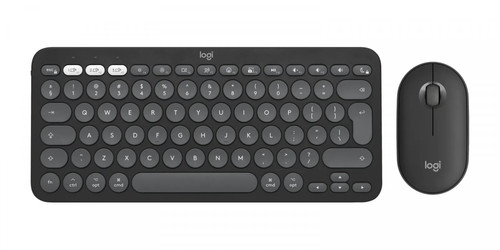 Logitech Keyboard and Mouse Pebble Combo for Mac, graphite