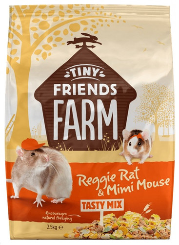 Tiny Friends Farm Reggie Rat & Mimi Mouse Tasty Mix 850g