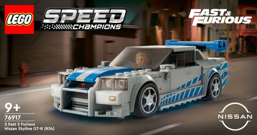 LEGO Speed Champions 2 Fast 2 Furious Nissan Skyline GT-R (R34) 9+