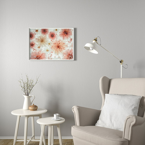 BILD Poster, flowers-transparent, 70x50 cm