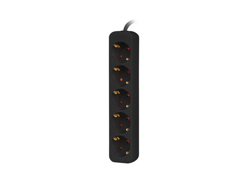 Lanberg Power Strip 3m 5x Schuko Outlet PS0-05F-0300-BK, black