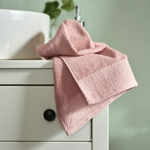 VINARN Bath sheet, light pink, 100x150 cm