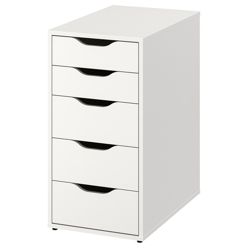 LAGKAPTEN / ALEX Desk, white/anthracite, 140x60 cm