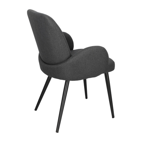 Upholstered Chair Labby, dark grey